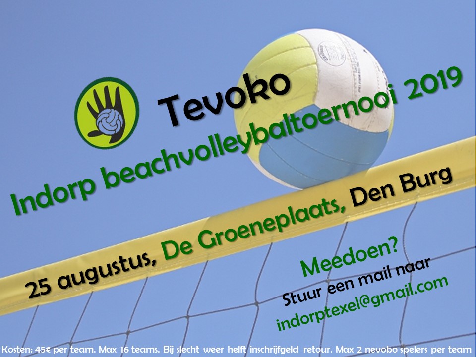 Tevoko Indorp Beachvolleybaltoernooi